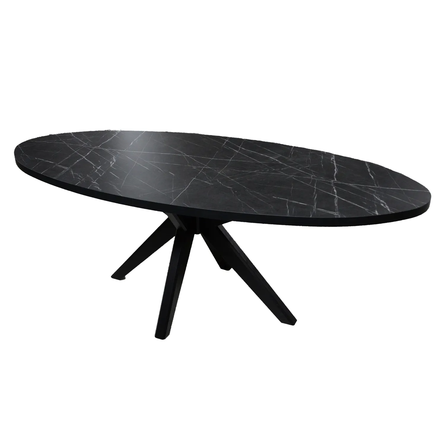 Showroommodel Eettafel Morgane Ovaal Marmerprint 220, zelf afhalen