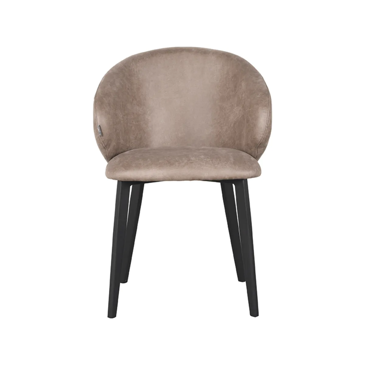 Set V 2 - Eetkamerstoel Logan - Taupe - Micro Suede