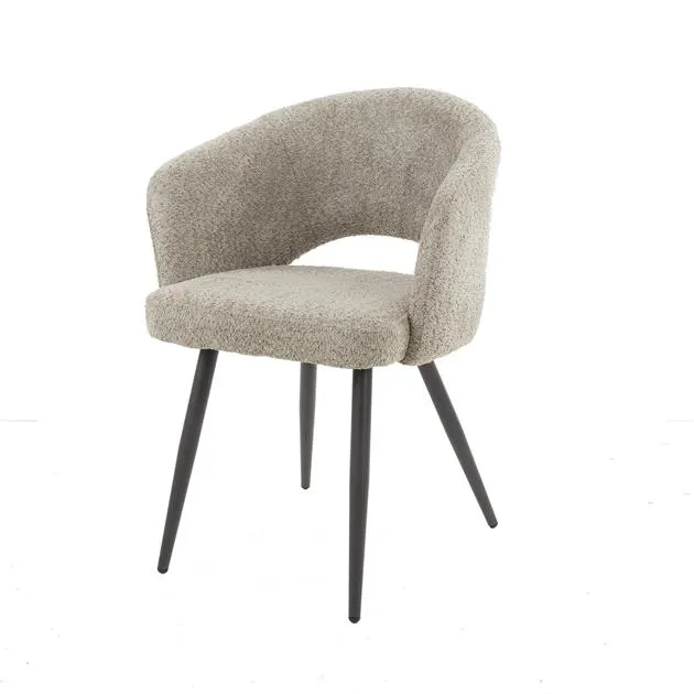 Armstoel boucle salon VPE2 / Boucle zandkleur