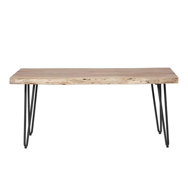Eetkamerbank edge 100 / Massief acacia naturel