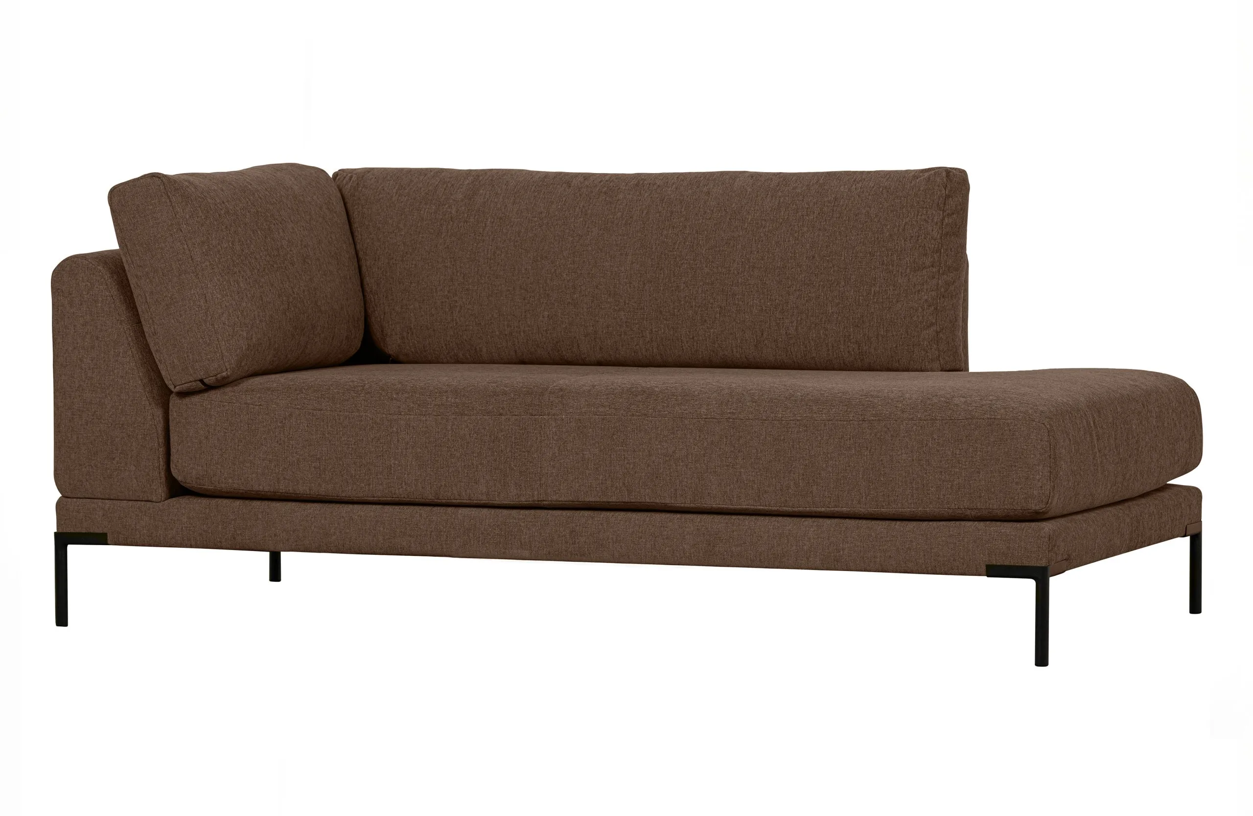 Couple Lounge Element Rechts Chocolade Bruin