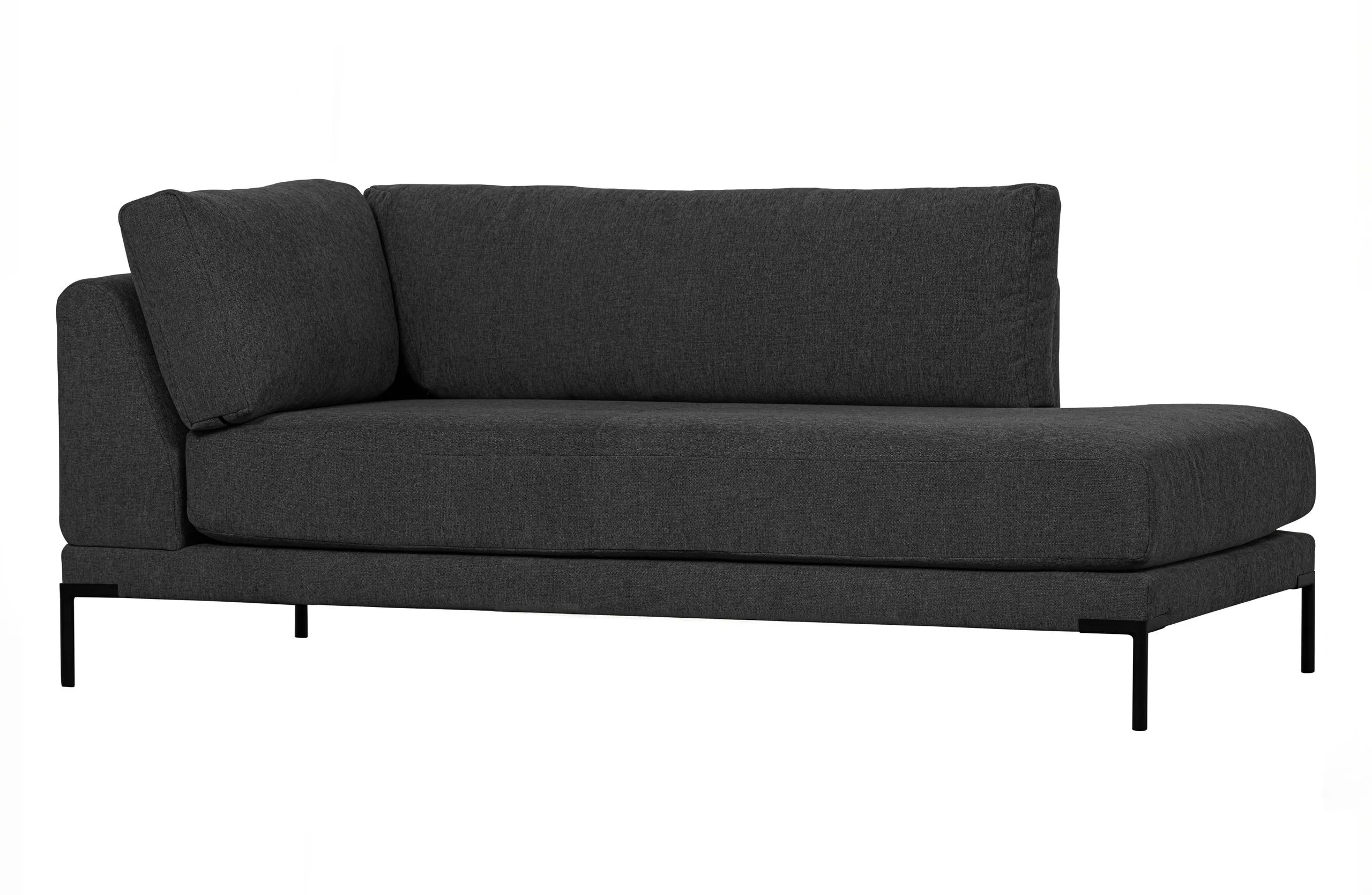 Couple Lounge Element Rechts Donkergrijs