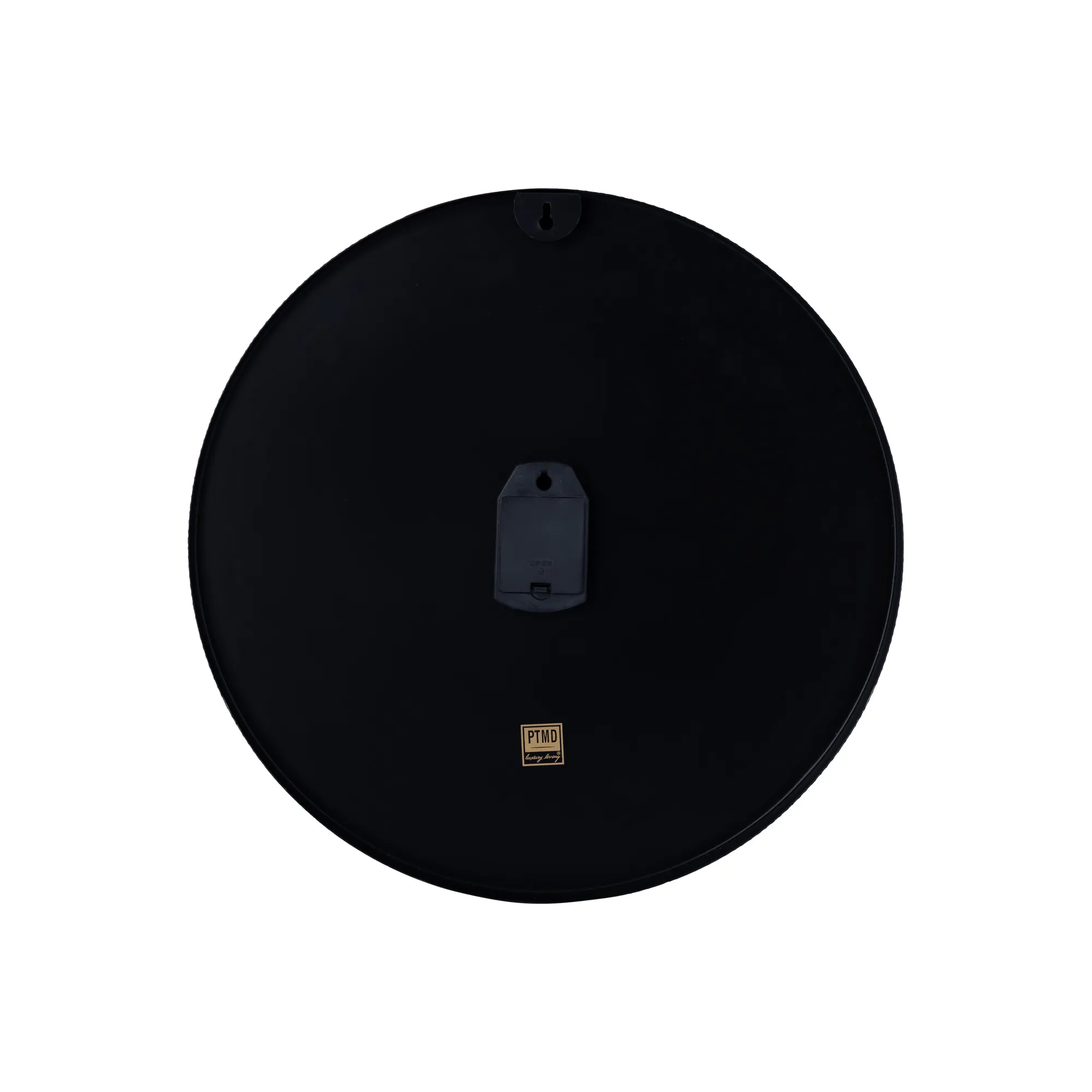 Klok Emmett Black iron rond S