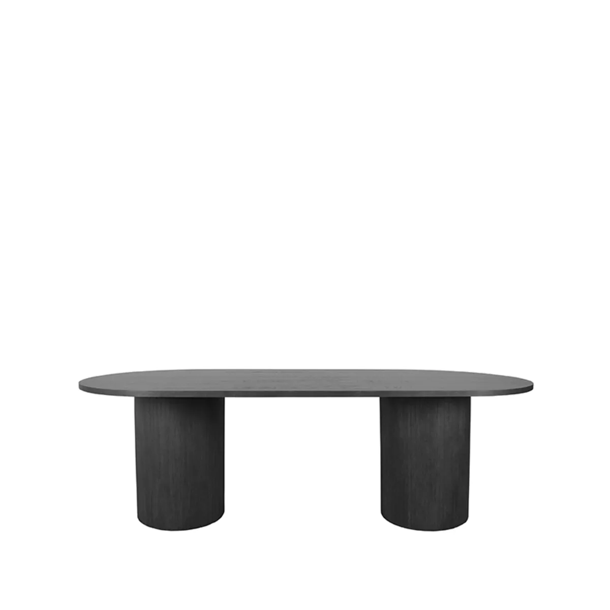 Eettafel Oliva 240x120x75 cm - Zwart - Eiken