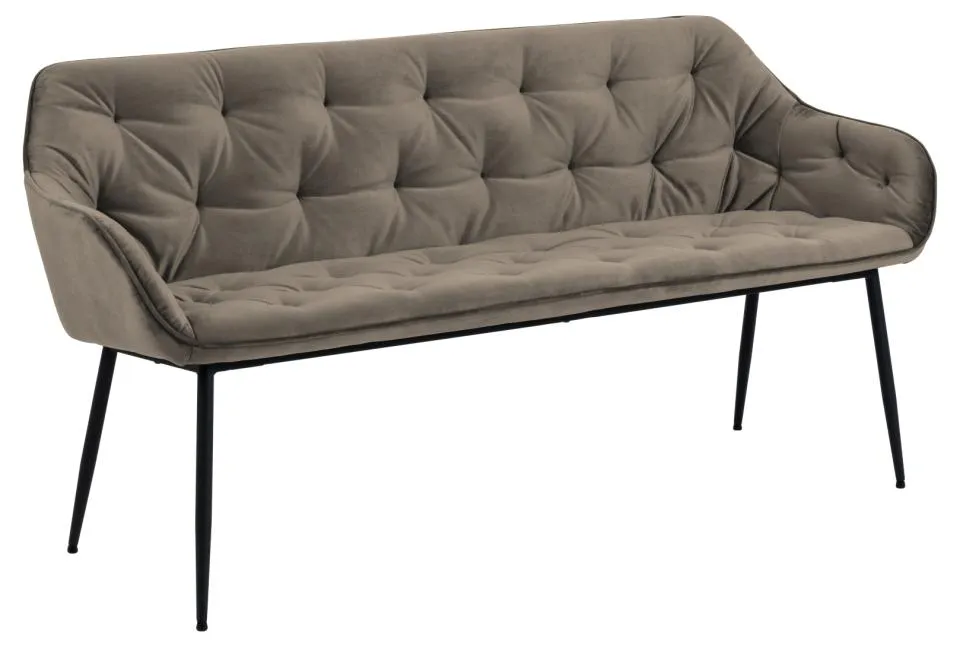 Eetkamerbank Brooke Velvet Beige