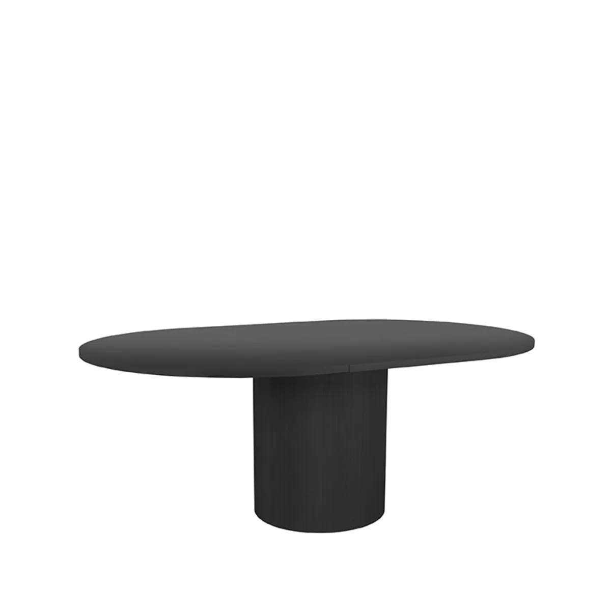 Eetkamertafel Oliva - Zwart - Eiken
