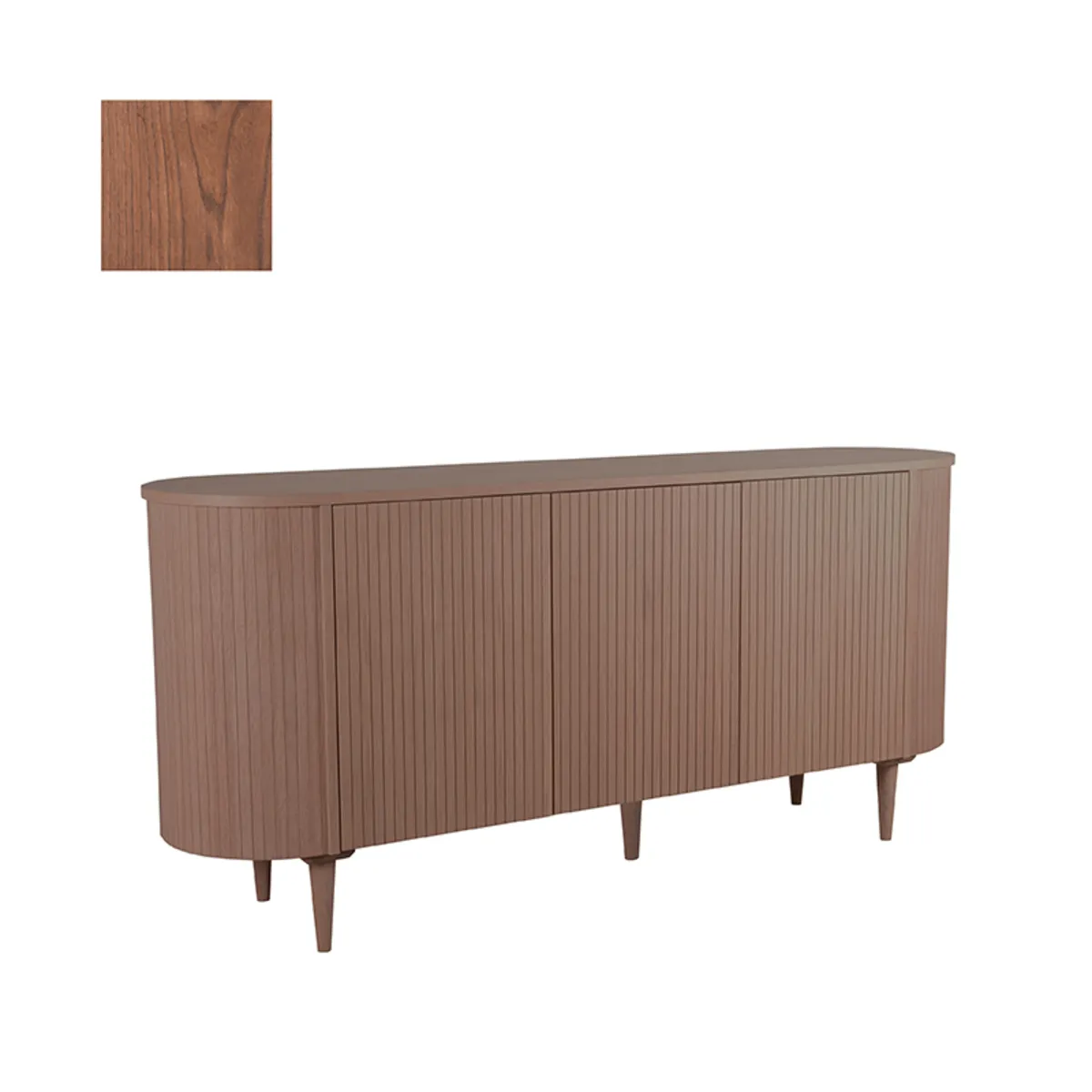 Dressoir Oliva - Walnoot - Eiken