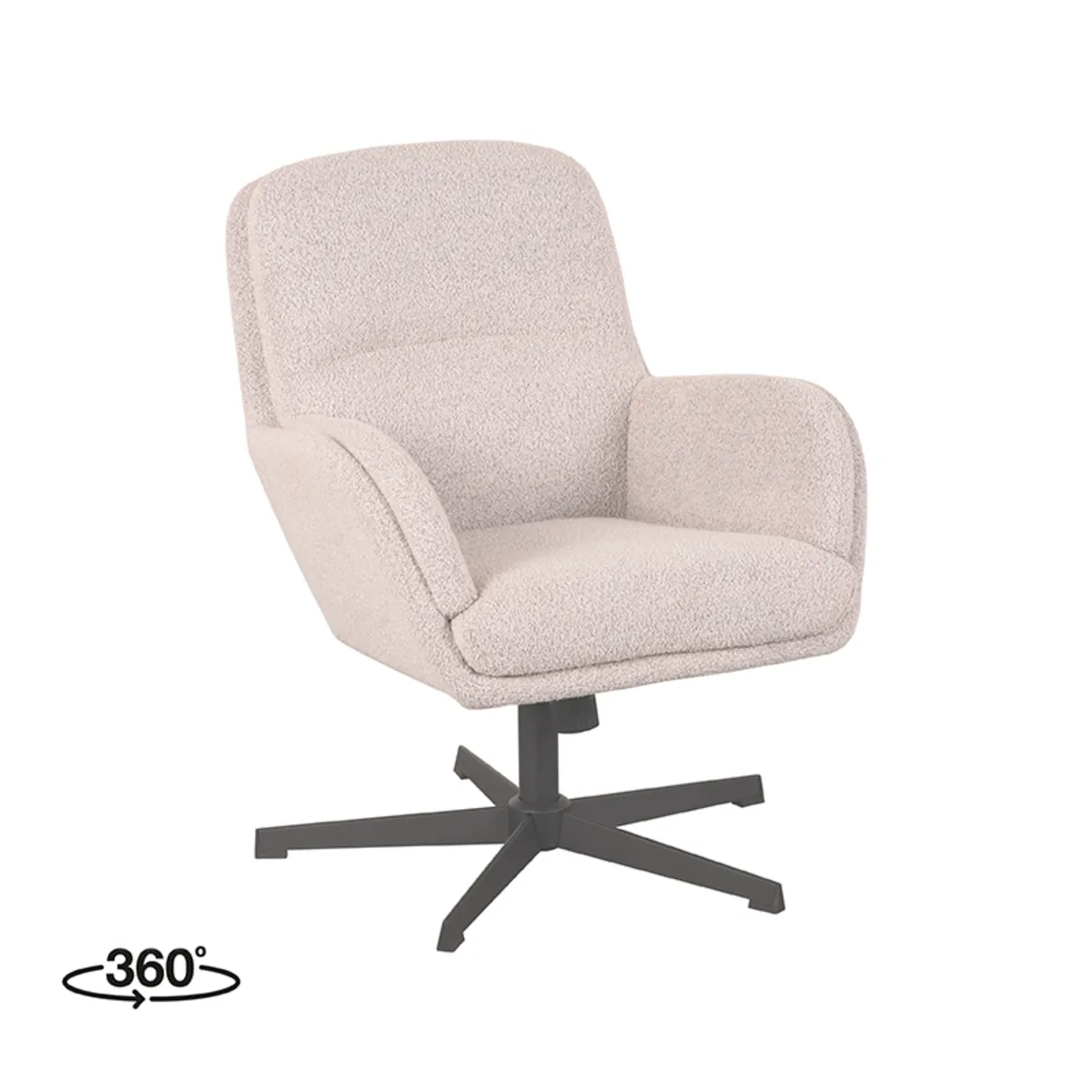 Fauteuil Moss - Naturel - Boucle
