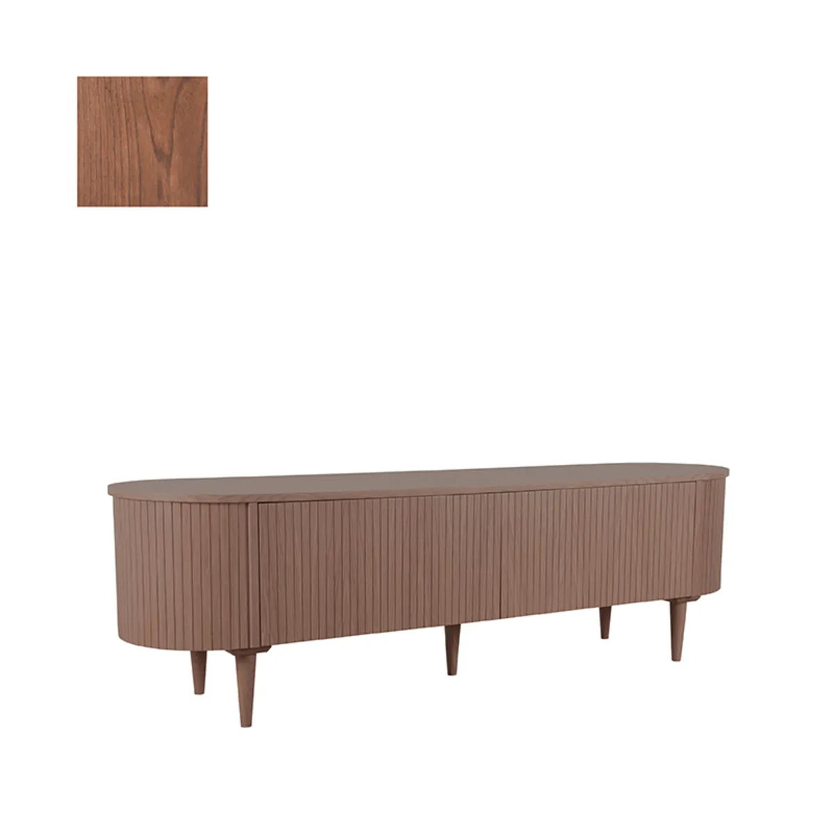 Tv-meubel Oliva - Walnoot - Eiken