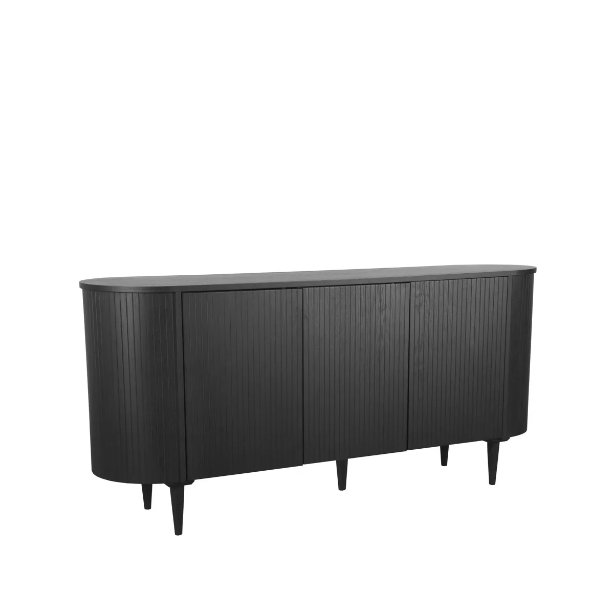 Dressoir Oliva - Zwart - Eiken