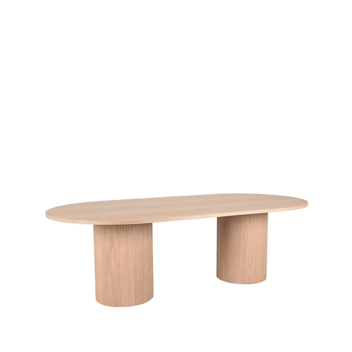 Eettafel Oliva 240x120x75 cm - Naturel - Eiken