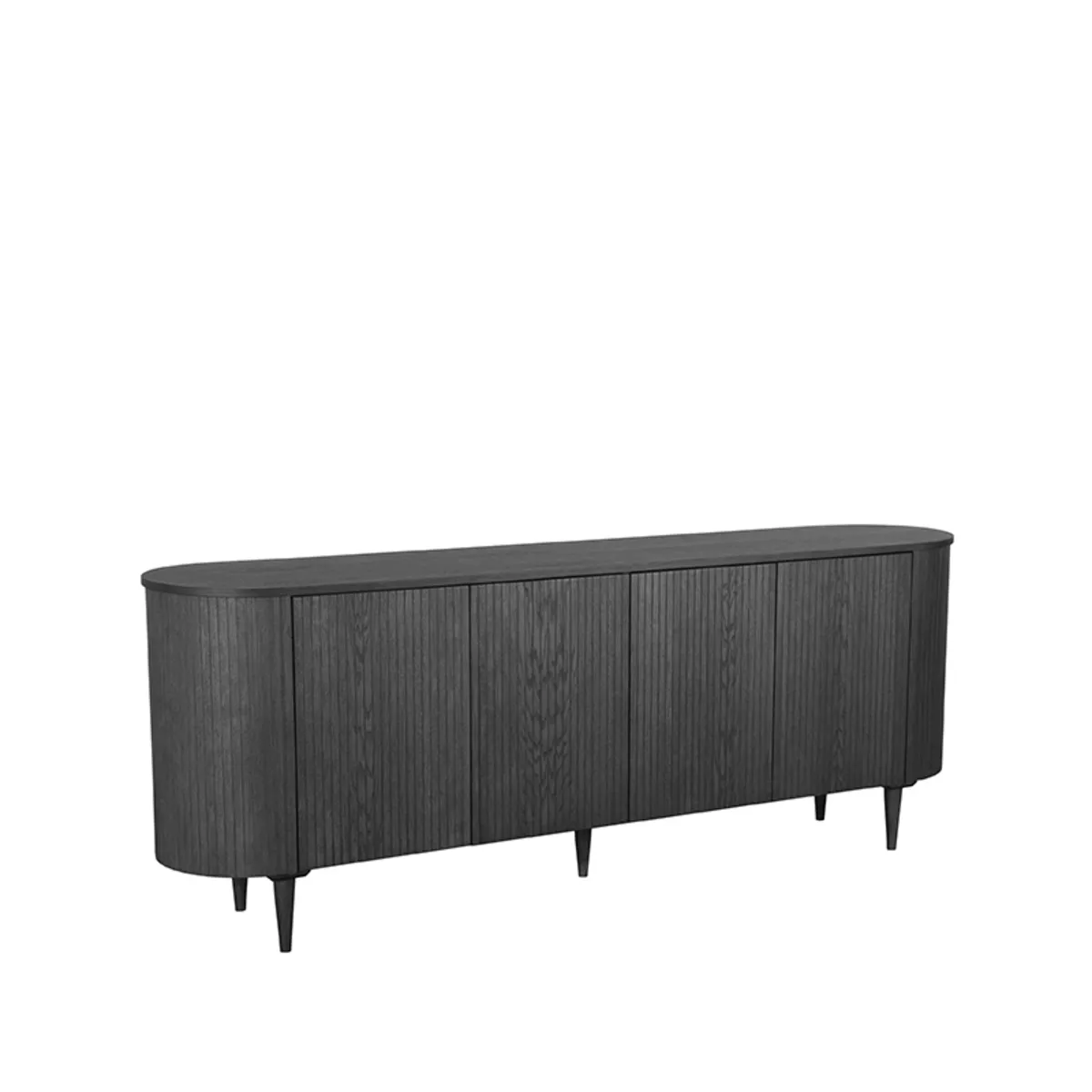 Dressoir Oliva 220x47x85 cm - Walnoot - Eiken