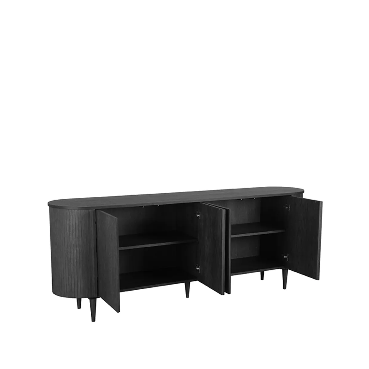Dressoir Oliva 220x47x85 cm - Walnoot - Eiken