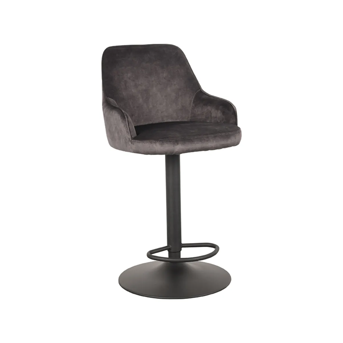 Barkruk Fender - Antraciet - Velours