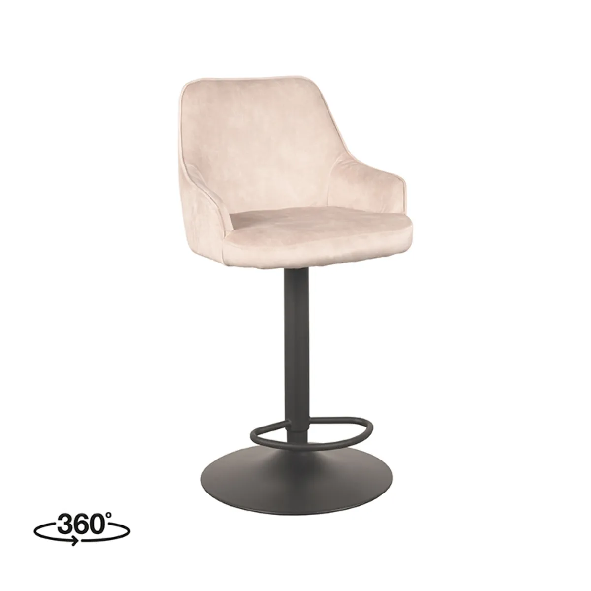 Barkruk Fender - Naturel - Velours