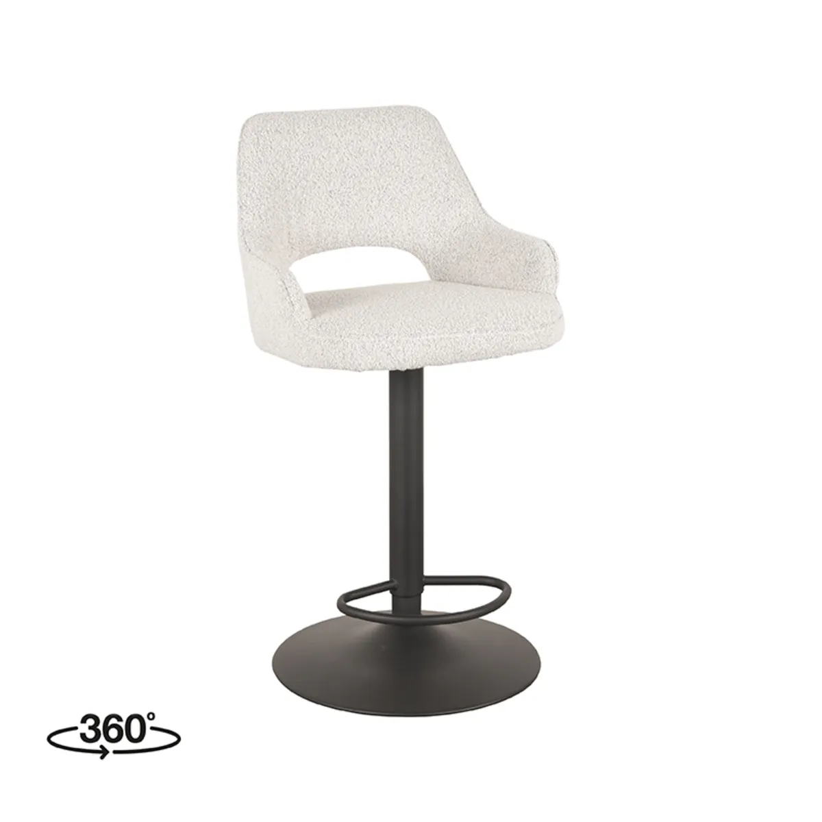 Barkruk Fer - Champagne Touch - Boucle