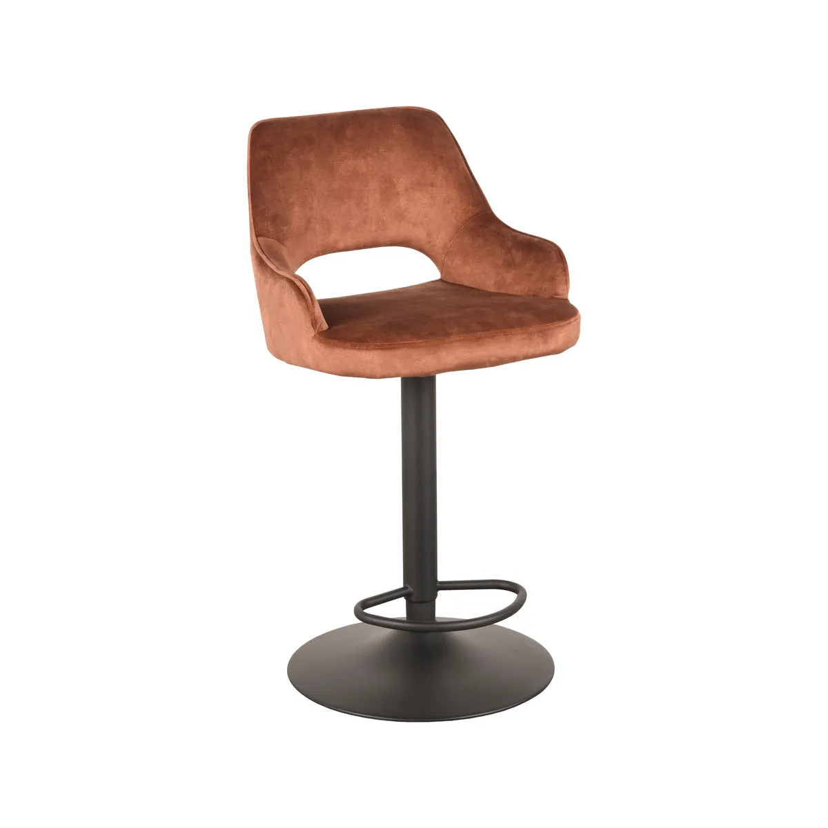 Barkruk Fer - Rust - Velours