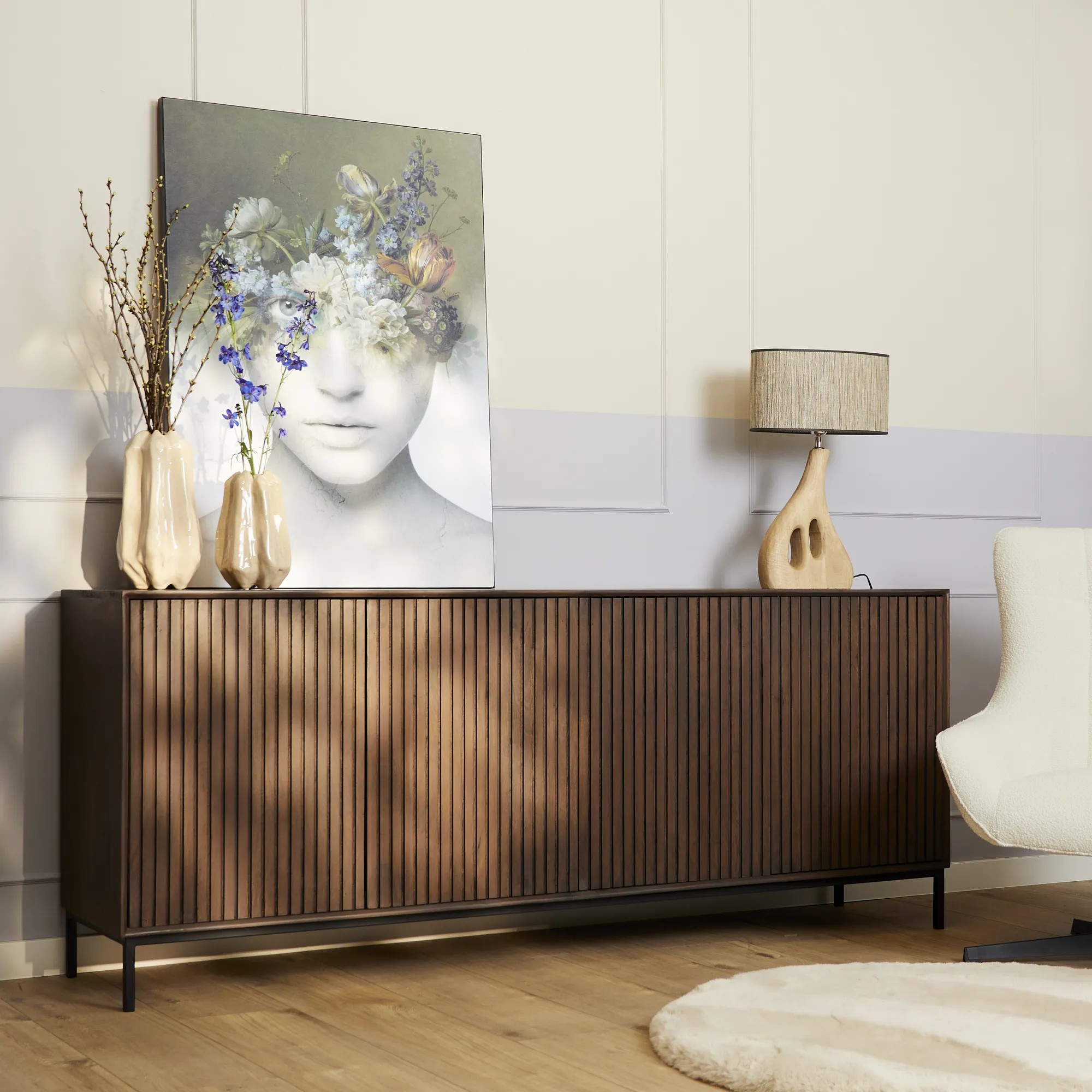 Dressoir Madison Walnoot  210 cm