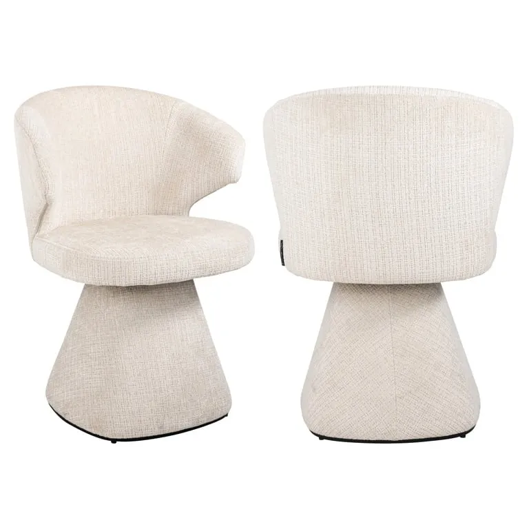 Eetkamerstoel Gatsbi beige chenille fire retardant (Niagara 902 beige)