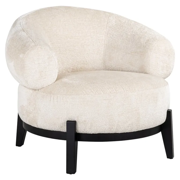 Fauteuil Montana white chenille (Bergen 900 white chenille)
