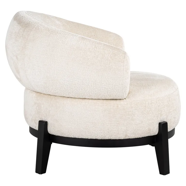 Fauteuil Montana white chenille (Bergen 900 white chenille)