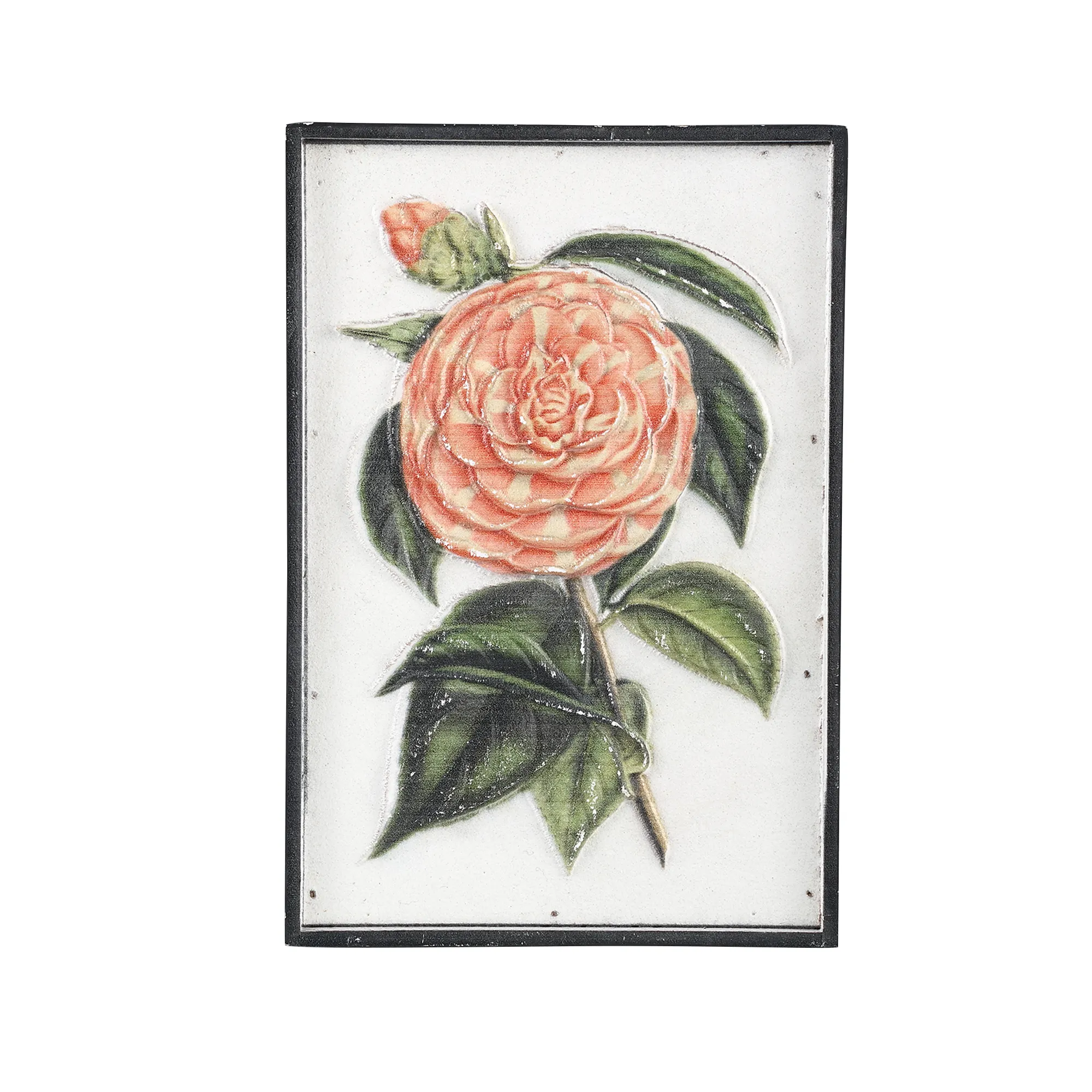 Loise Flower MDF Orange Peony Wallpanel