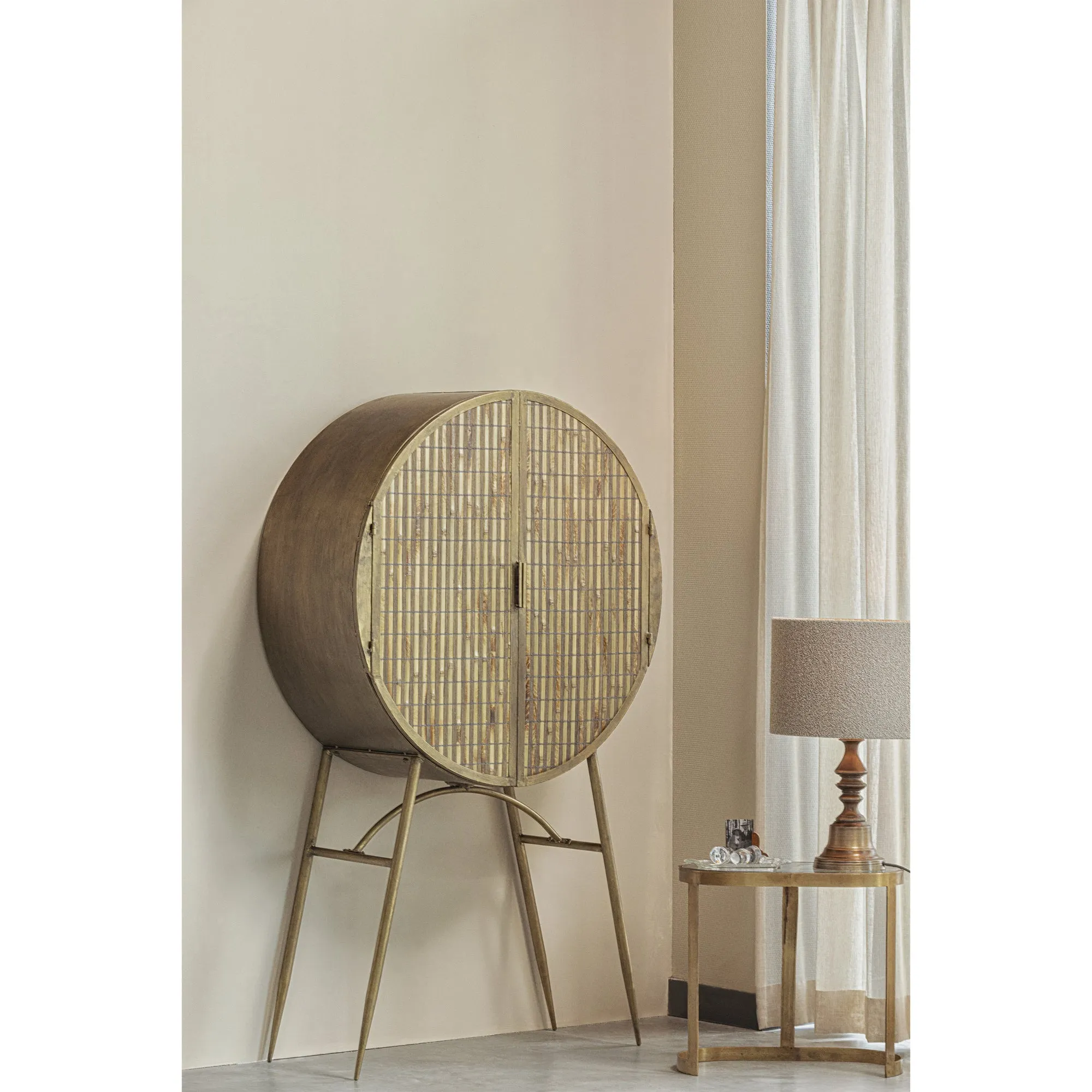 OHM TAFELLAMPVOET ANTIQUE BRASS