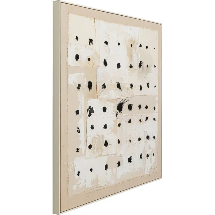 Schilderij Creative Dots 120x120cm