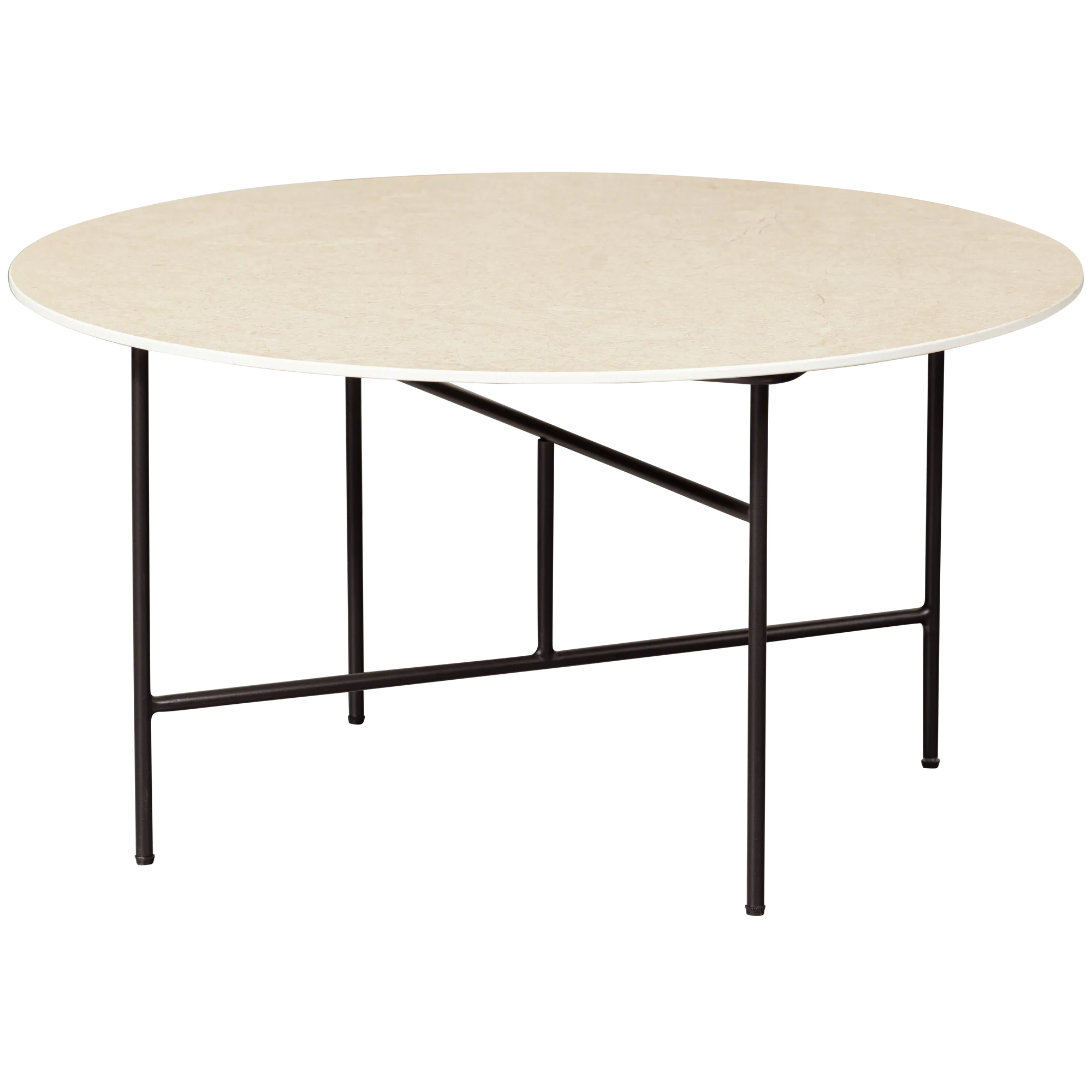 VIDA BIJZETTAFEL MET NATUREL MARMEREN LOOK BLAD 40xØ75