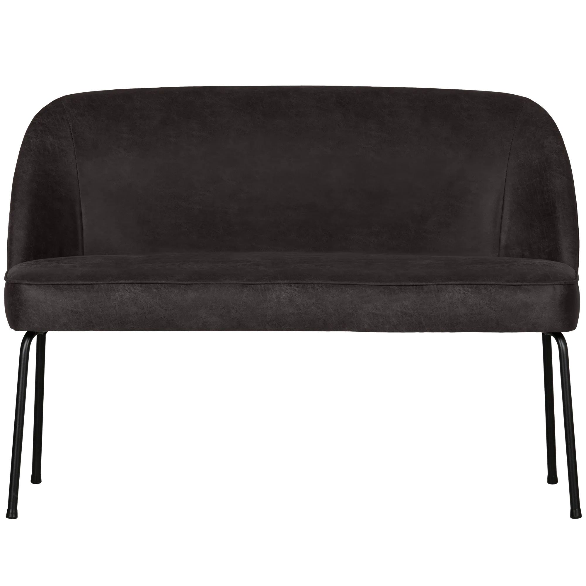 VOGUE EETBANK LEER ZWART