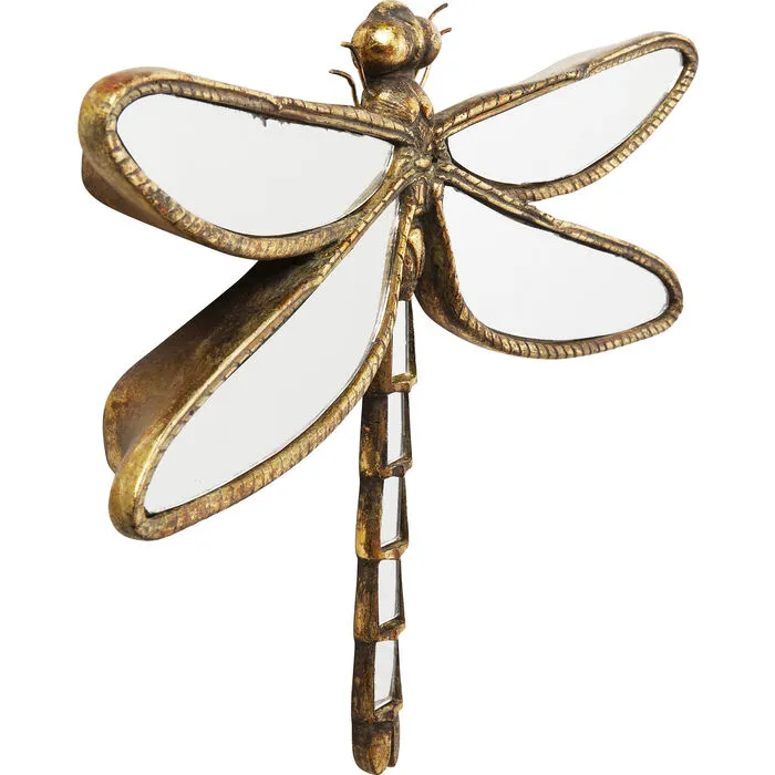 Wanddecoratie Dragonfly Spiegel 35cm