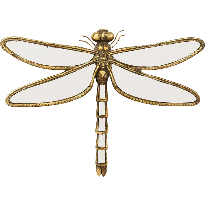Wanddecoratie Dragonfly Spiegel 35cm