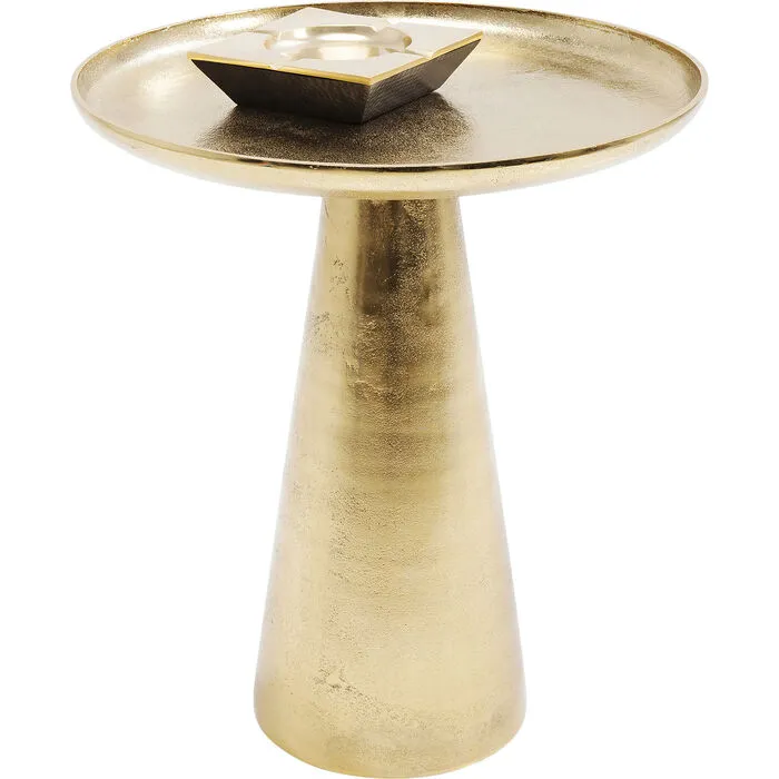 Bijzettafel Plateau Uno Messing Ø45cm