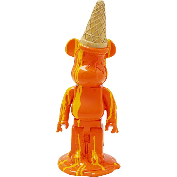 Decofiguur Gelato Bear Orange 40cm