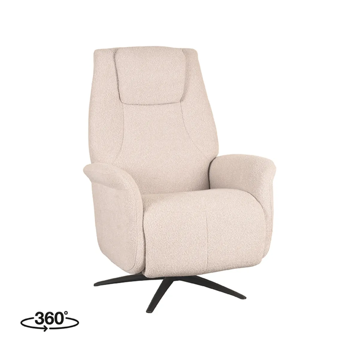 Fauteuil Stockholm - Naturel - Boucle - Elektrische