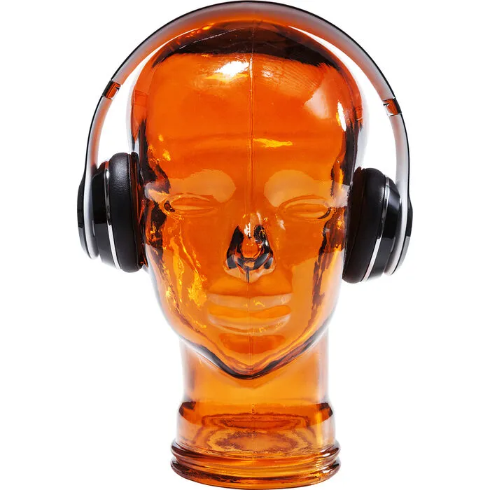 Koptelefoonhouder Transparant Oranje