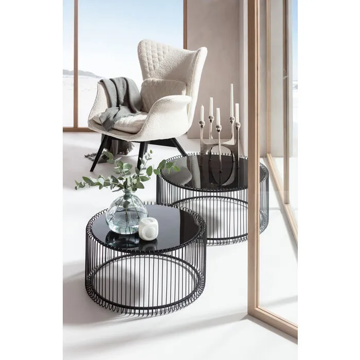 Salontafel Wire Zwart (2-delig)