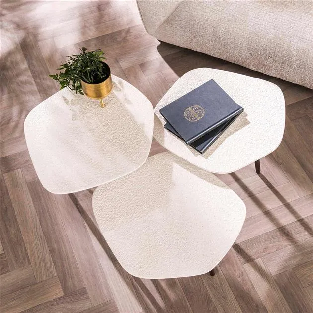 Salontafel set/3 point stone