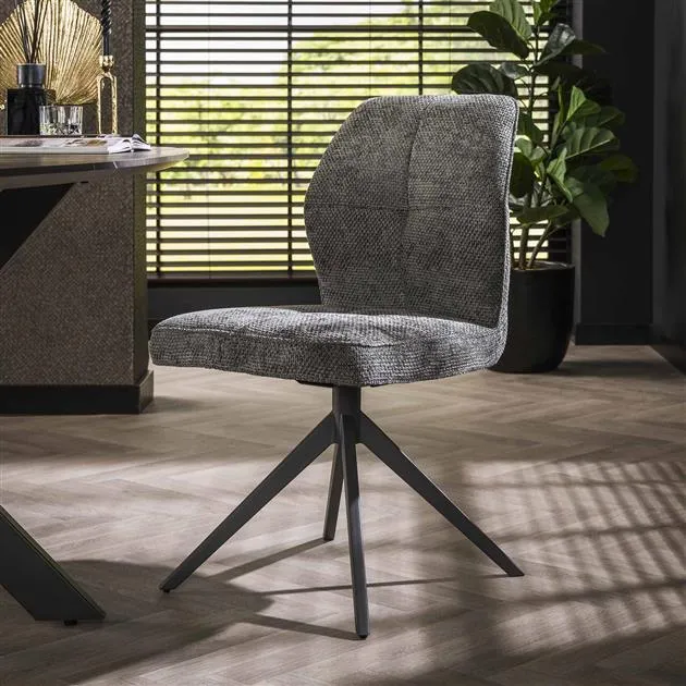 Stoel hoge rug spring VPE2 / Polo stof antraciet