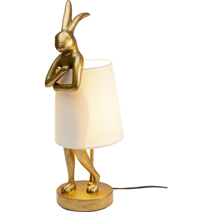 Tafellamp Animal Rabbit Gold/White 50cm