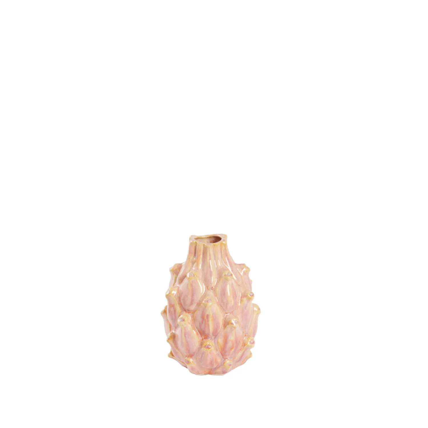 Vaas deco Ø10x13 cm TAYA keramiek roze