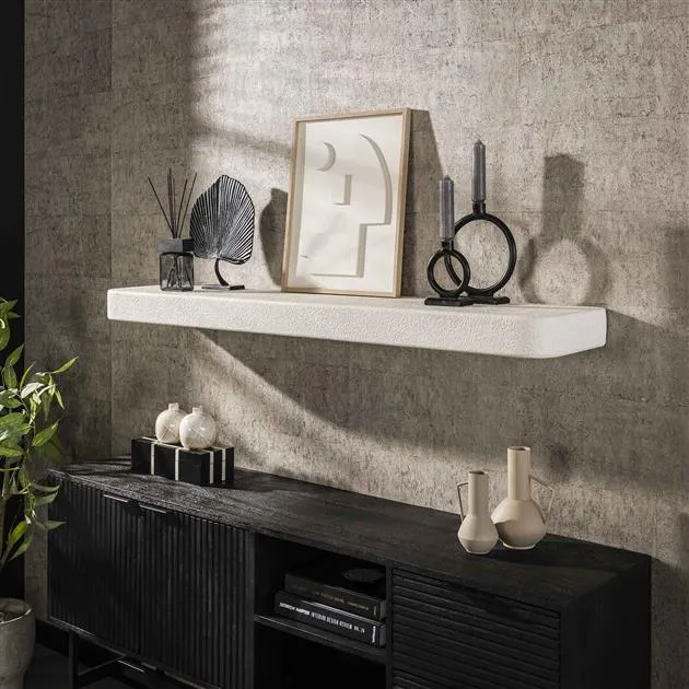 Wandplank 150cm stone / Marmer composiet