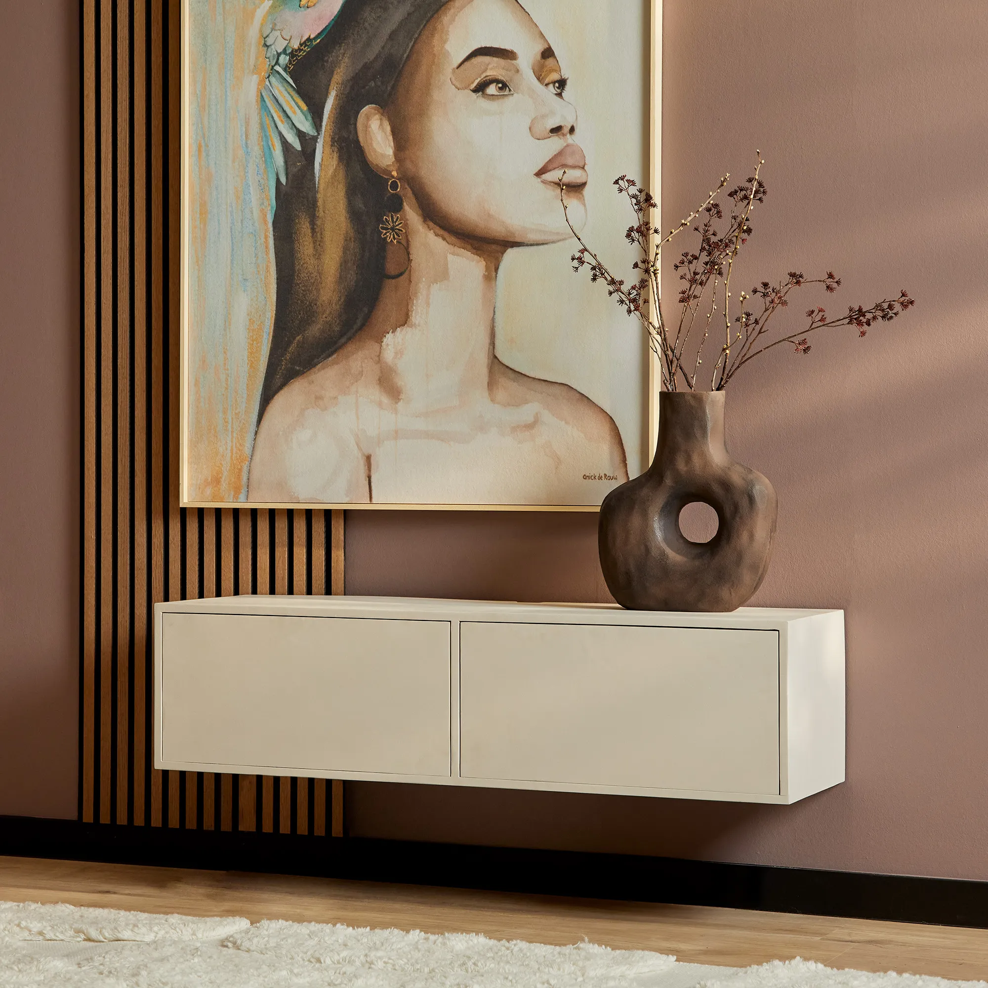 Zwevend tv meubel Vision Sand  120 cm