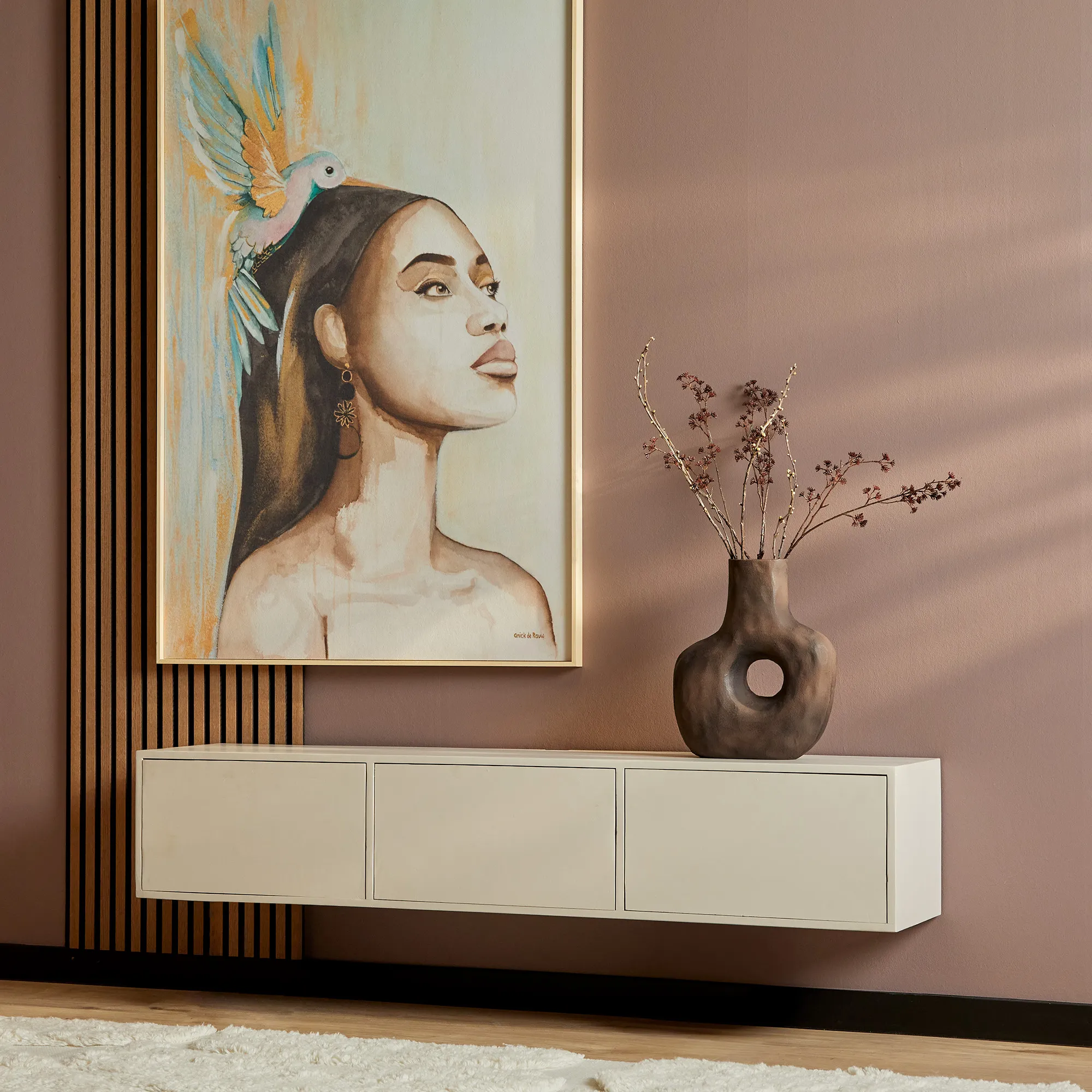Zwevend tv meubel Vision Sand  160 cm