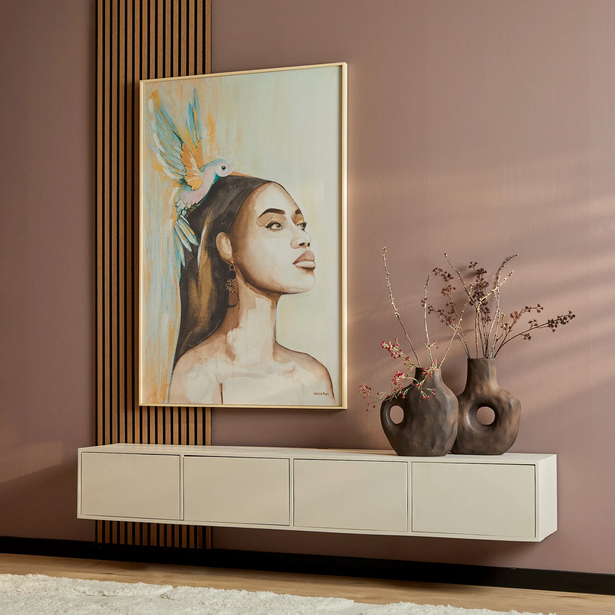 Zwevend tv meubel Vision Sand  200 cm