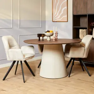 Showroommodel, zelf afhalen! Eettafel Madison Walnut | 150 cm