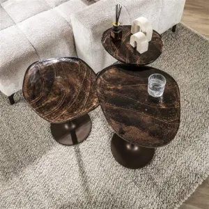 Bijzettafel Eclipse M / Koper antiek finish
