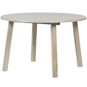 LANGE JAN UITSCHUIFBARE EETTAFEL ROND EIKEN SYDNEY [fsc]