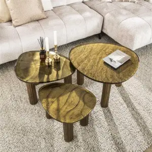 Salontafel Eclipse M / Goud antiek finish