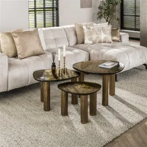Salontafel Eclipse M / Goud antiek finish
